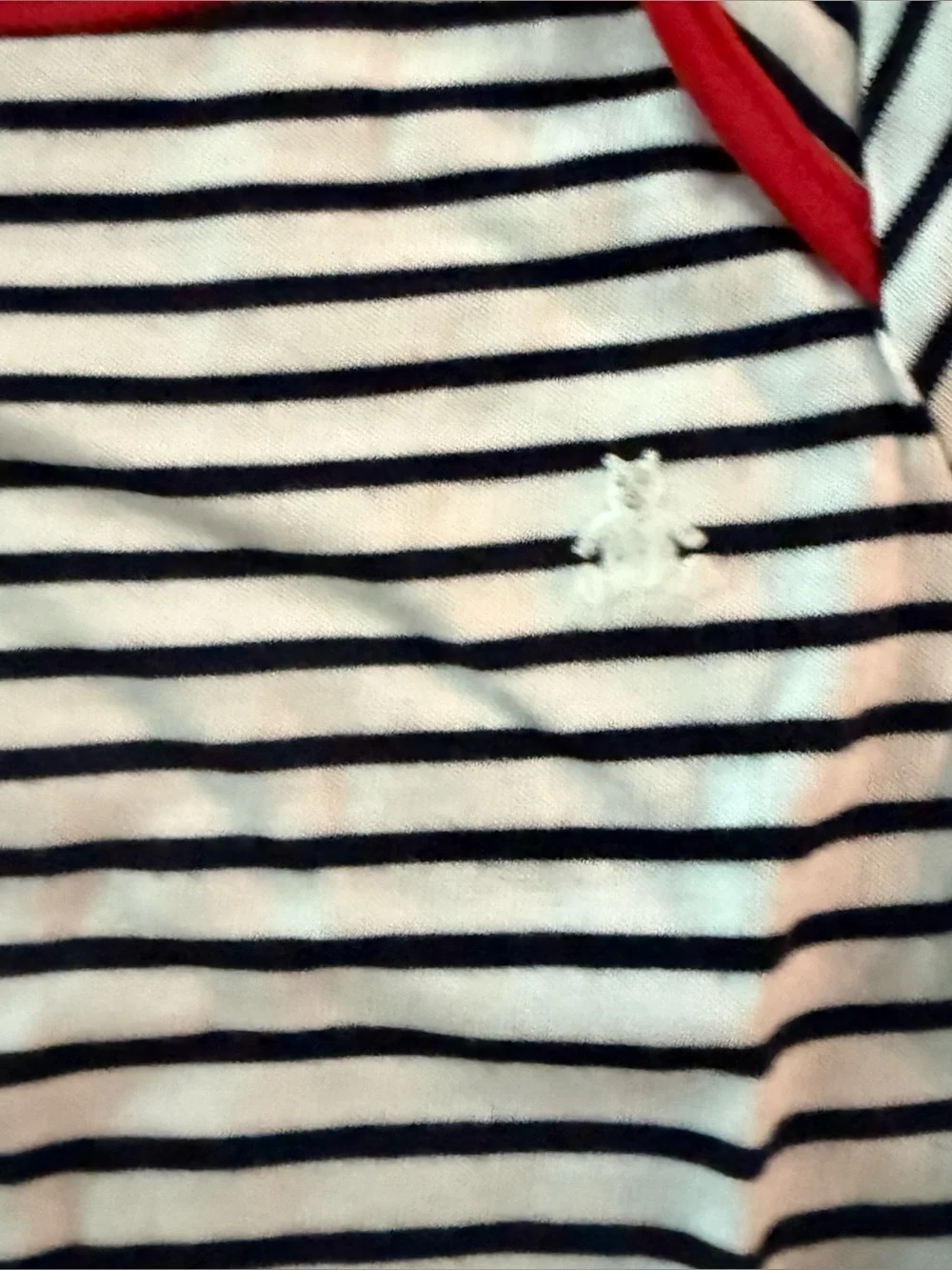 GAP Baby First Favorites Organic Cotton Bodysuit White Blue Red Stripe NEW 6-12m